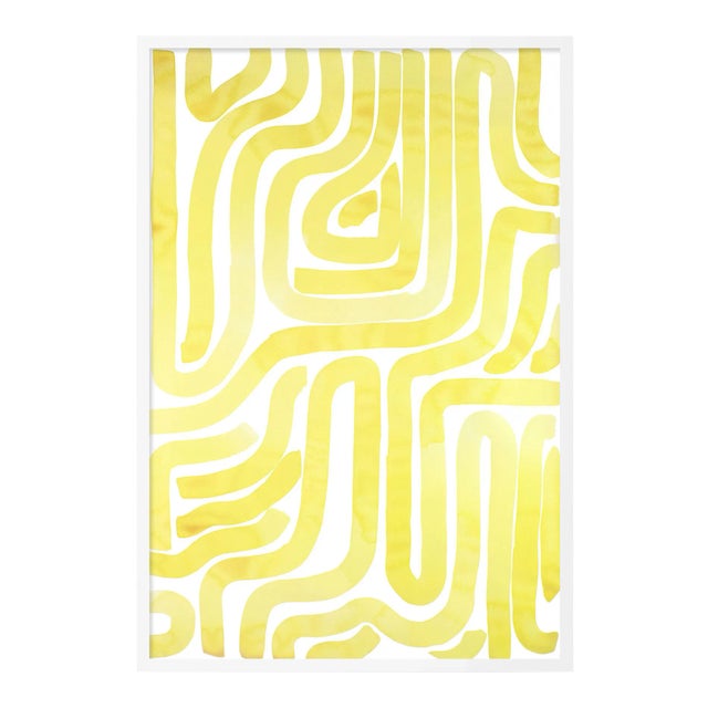 Sunshine Pool by Kate Roebuck in White Framed Paper, Large Art Print For Sale