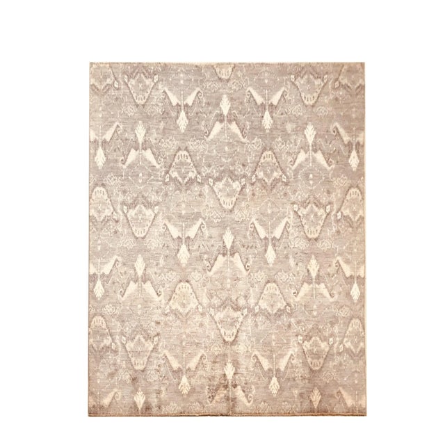 Blue Chubi Ikat Rug, 1970s For Sale - Image 8 of 8