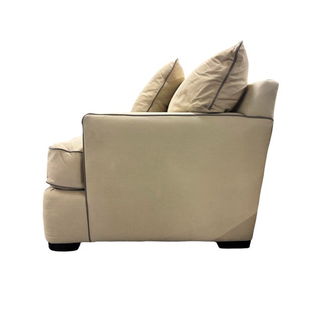 Traditional Tan Sleeper Sofa For Sale - Image 3 of 12