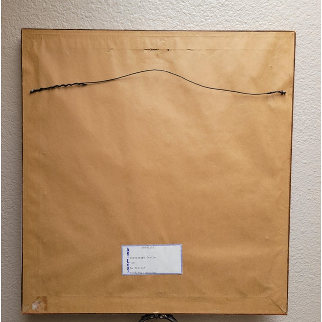 Green Etching of Persenberg Castle (Austria) by Luigi Kasimir (1881-1962) For Sale - Image 8 of 12