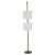 Scandinavian Black Lacquered Steel & Teak Floor Lamp with 2 Granite Acrylic Glass Diffusers, 1960s For Sale - Image 16 of 16