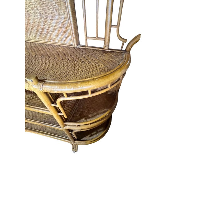 Vintage Rattan Dry Bar by Lexington Furniture Industries For Sale - Image 10 of 12