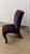 Set of 4 grape velvet upholstered dining side chairs. They are prettier in person. The chairs are Post Modern iconic...