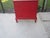 1980s Asian Style Hand Painted Cabinet Red and Green Palm For Sale - Image 12 of 12
