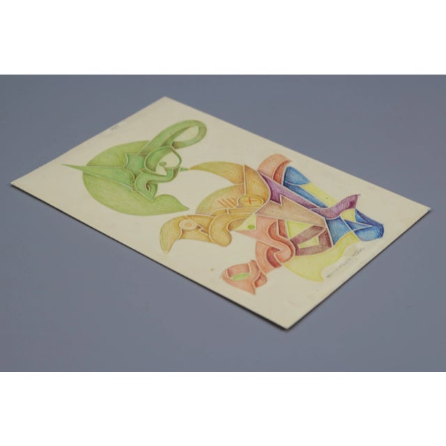 Fritz Klee, Abstract Composition, Germany, 1955, Drawing For Sale - Image 12 of 17