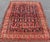 Textile Antique Kurdish Rug With Navy Blue Field, Red Tribal Motifs and Ivory Border 4'9 X 6'5 For Sale - Image 7 of 10