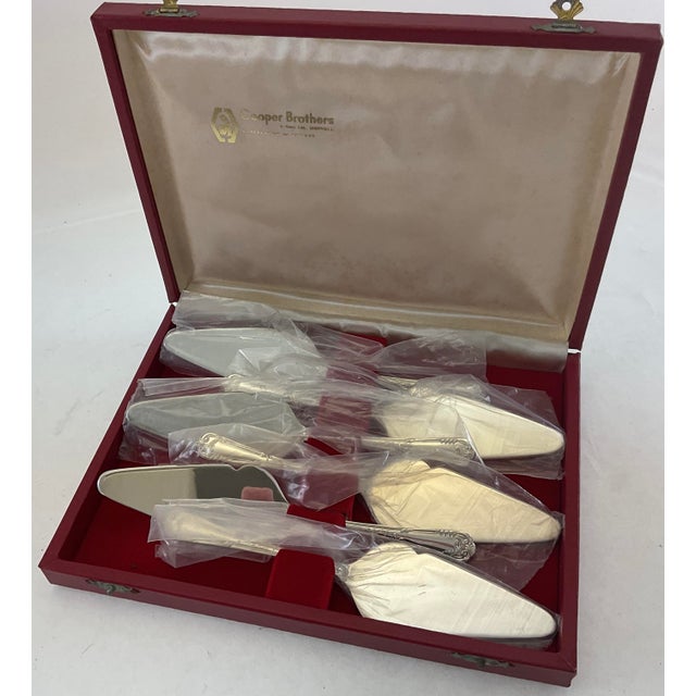 Traditional 1980s Silver Individual Cake Servers , La Regence - Set of 6 For Sale - Image 3 of 15