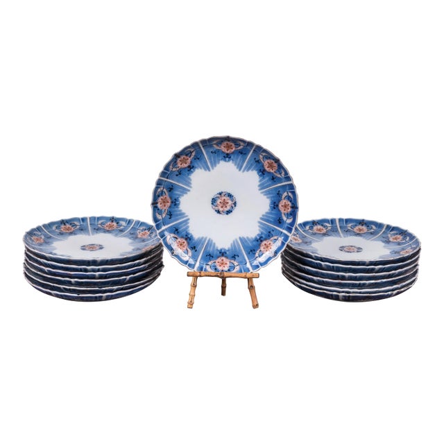 13 Imari Porcelain Plates, Japan, Late 19th Century For Sale