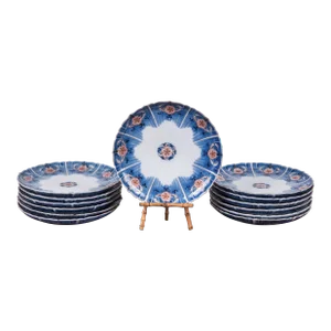 18th Century Chinese Kangxi Imari Plates- Set of 13