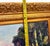 Large Impressionist Garden Landscape Oil Painting in Ornate Gilt Frame by P. M. Overton For Sale - Image 11 of 14