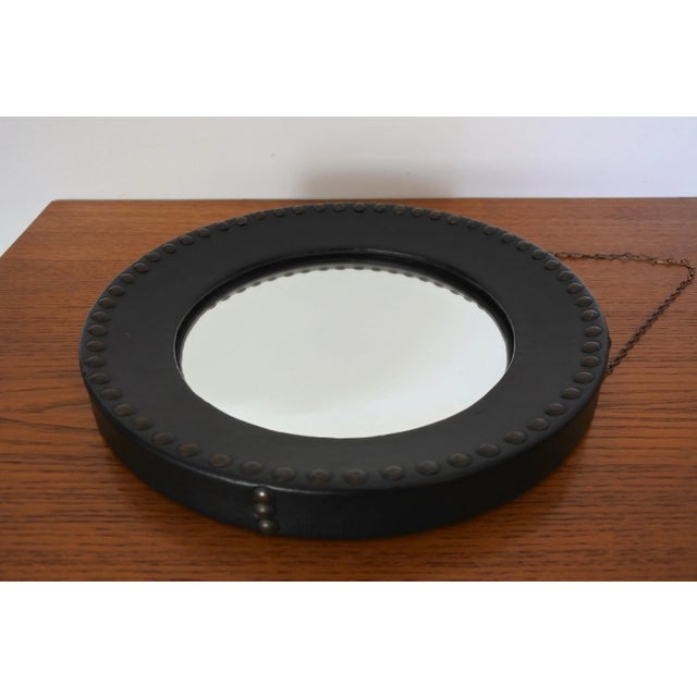 Mid-Century Modern Mid-Century French Round Convex Mirror, 1950s For Sale - Image 3 of 7