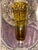 Mid 20th Century Amber Glass Vase. Vintage 1950s Pedestal Amber Glass Vase, Made in England For Sale - Image 5 of 12