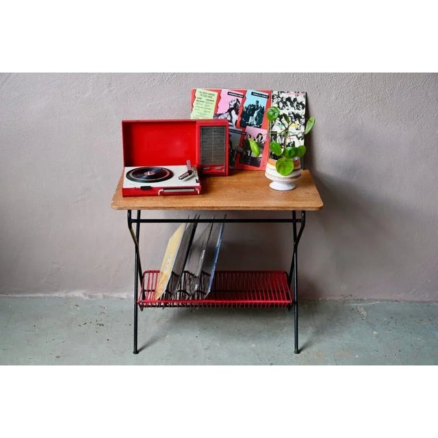 Mid-Century Record Stand, France, 1950s For Sale - Image 11 of 16