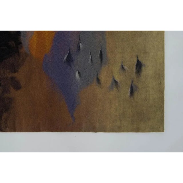 Art Wool Model Mirror Tapestry by D. Svejdova, Czechoslovakia, 1984 For Sale - Image 4 of 6