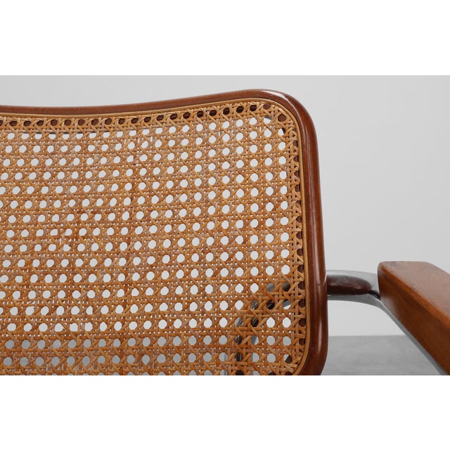 Bauhaus Armchair in tubular Steel, wood and Rattan, 1920s For Sale - Image 16 of 18