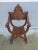 19th Century Italian Savonarola Desk Chair With Lions Heads and Hairy Paw Feet For Sale - Image 9 of 10