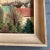 1940s Vintage Impressionist Village Scene Painting Signed 1940’s For Sale - Image 5 of 8