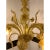 Amber Murano Glass Chandelier, Amber, With Floral and Leaf Accents For Sale - Image 8 of 13