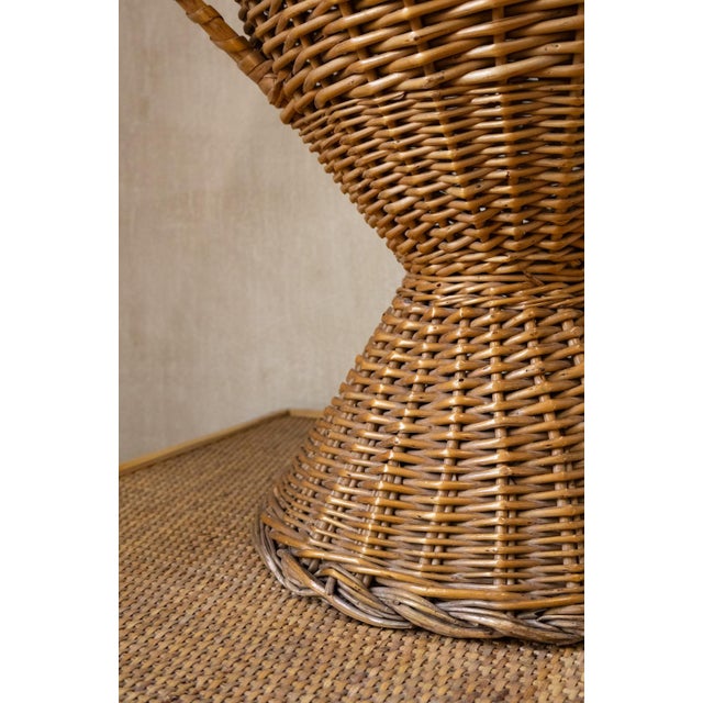 Decorative Woven Rattan Amphora, 1980s For Sale - Image 6 of 7