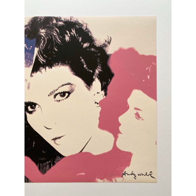 1980s Andy Warhol Vintage 1986 Limited Edition Large Fine Art Lithograph Print " Princess Caroline of Monaco " 1983 For Sale - Image 5 of 12