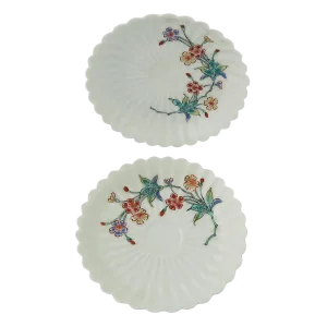 1900s Vintage Japanese Kakiemon Porcelain Dishes- A Pair