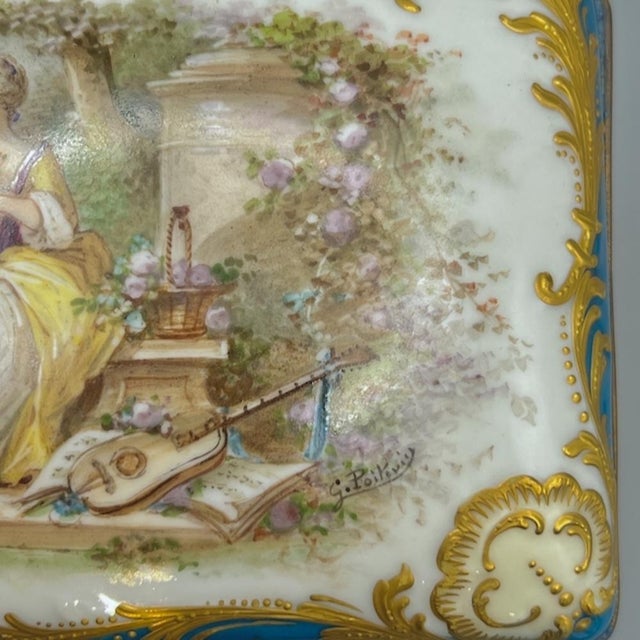 Large Louis-Philippe Sèvres Porcelain Casket, 1848 For Sale - Image 4 of 18