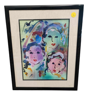 Ernesto Treccani, Untitled, Oil on Canvas, Framed
