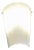 Vintage Wall Lamp with Flat White Glass Shade on Metal Mount, 2000s For Sale