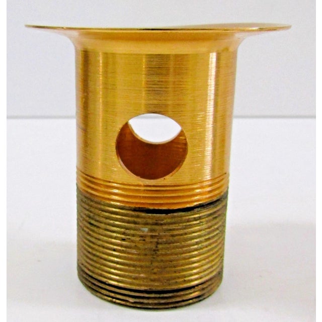 Sherle Wagner Assortment of Gold Plated Pulls and Drain Fittings For Sale - Image 9 of 13