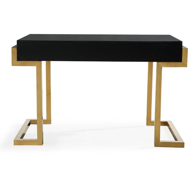 Majesty Black & Gold Desk Chairish