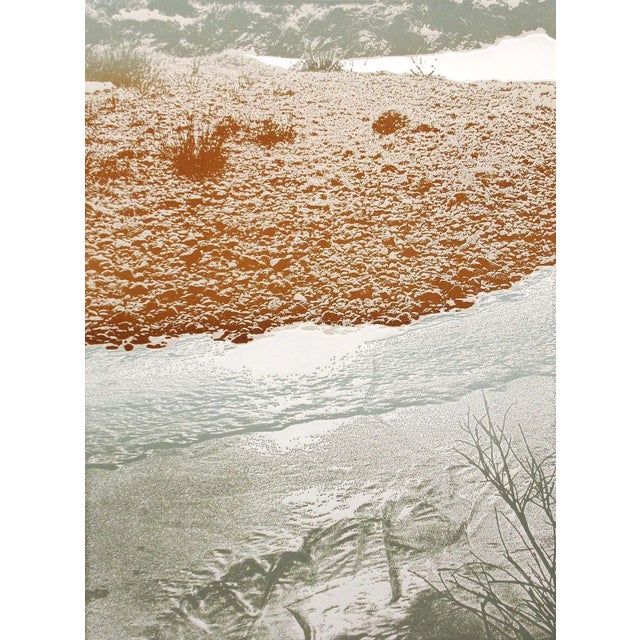 Impressionist Paula Crane "Frostbound Iv" Hand Signed & Numbered Art Etching Make an Offer! For Sale - Image 3 of 5