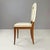 Italian Art Deco White Leather and Wood Chairs attributed to Giovanni Gariboldi, 1940s, Set of 8 For Sale - Image 4 of 14