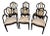 Chairs Dining Hepplewhite Shield Black Painted Vintage For Sale