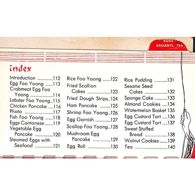 Paper "The Ancestral Recipes: A Scroll of Favorite Chinese Dishes Adapted for American Kitchens" 1954 Lon, Shen-Mei For Sale - Image 7 of 12