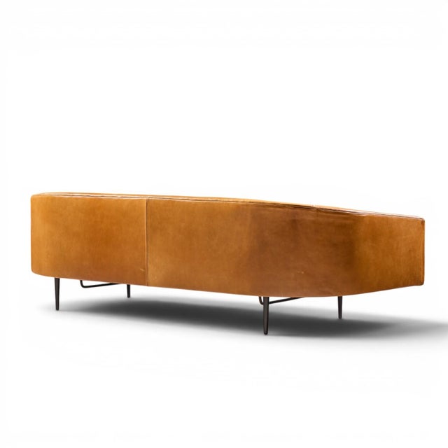 Metal Adrian Pearsall for Craft Associates Mid Century Cloud Sofa For Sale - Image 7 of 9