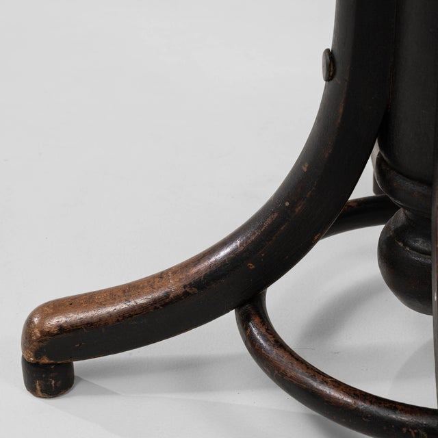1920s Austrian Industrial Wooden Swivel Stool For Sale - Image 12 of 18