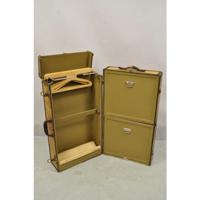 Early 20th Century Antique Overland Fitted Steamer Trunk Luggage Chairish