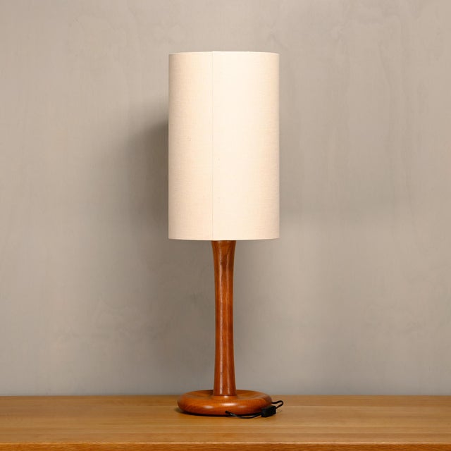 Mid-Century Modern Large Scandinavian Modern Floor Lamp in Teak from Dyrlund, 1970s For Sale - Image 3 of 11