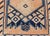 Tribal Medallion Design Vintage Turkish Runner in Orange and Navy Blue For Sale - Image 10 of 12