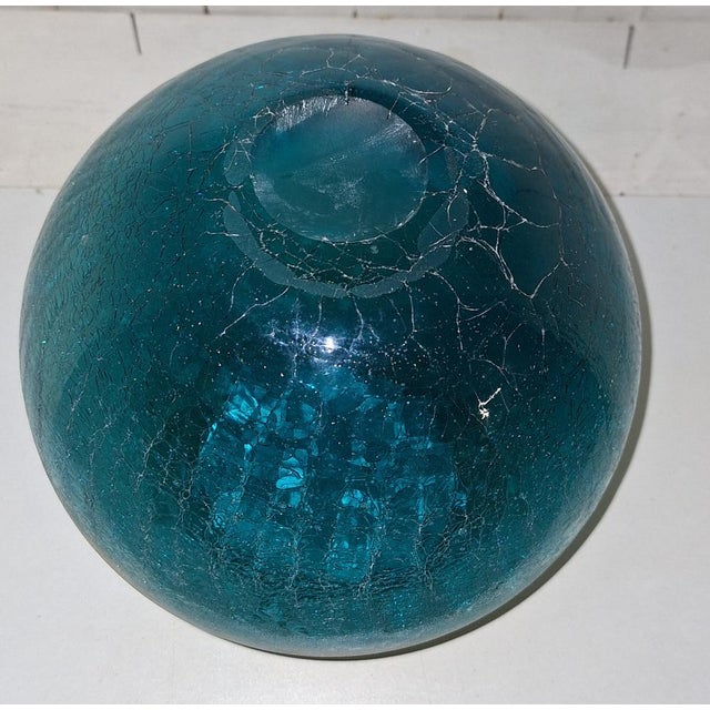Vintage Glass Vase, 1970s For Sale - Image 4 of 5