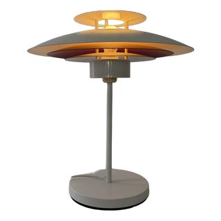 Danish Metal Table Lamp in style of Poul Henningsen, 1980s For Sale