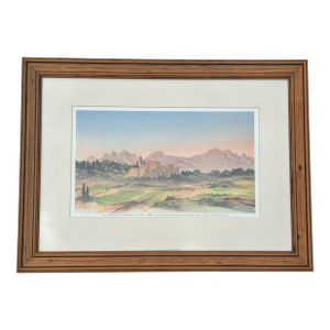 King Charles Watercolor Print - South of France