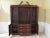 Wood 1990s Vintage Baker Inlaid Mahogany 4 Door English Style Breakfront For Sale - Image 7 of 12