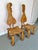 A set of spectacular complementary solid oak people chairs, hand made by master woodworker Andrew J. Willner. Signed and...