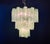 Large Three-Tier Murano Glass Tube Chandelier in Green Albaster, 1990s For Sale - Image 10 of 14