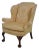 Kindel Winterthur Collection Damask Wing Chair For Sale