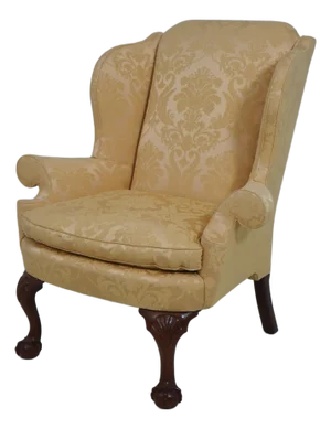 Kindel Winterthur Collection Damask Wing Chair