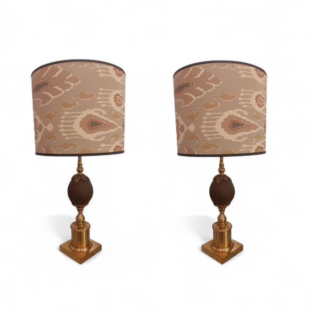 1950s Coco Lamps in the style of Maison Charles, 1950s, Set of 2 For Sale - Image 5 of 5