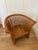 Vintage Curved Slat Teak Wood Lounge Chair For Sale - Image 4 of 11