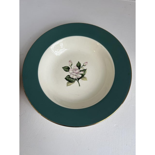 1950s Semi-Vitreous Soup Bowls Made by Century Service Corporation - Set of 5 For Sale - Image 6 of 11